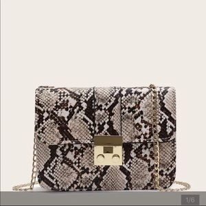 Snakeskin crossbody bag